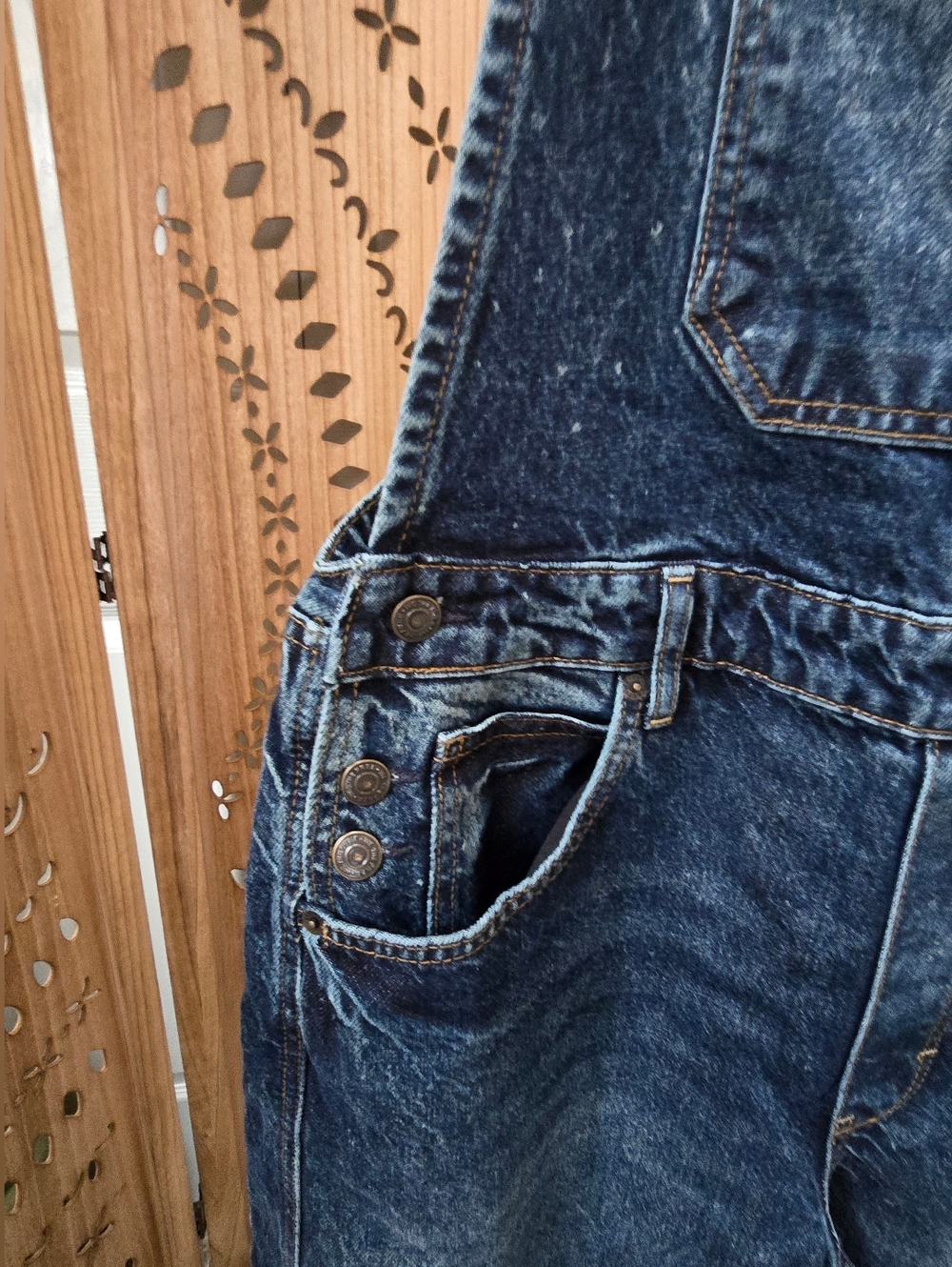 NWOT We The Free Good Luck Barrel Overalls~ Deep End - Picture 5 of 13